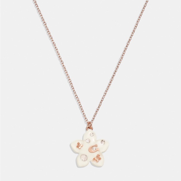 Coach Wildflower Resin Pendant Necklace, NWT!! - Picture 1 of 3